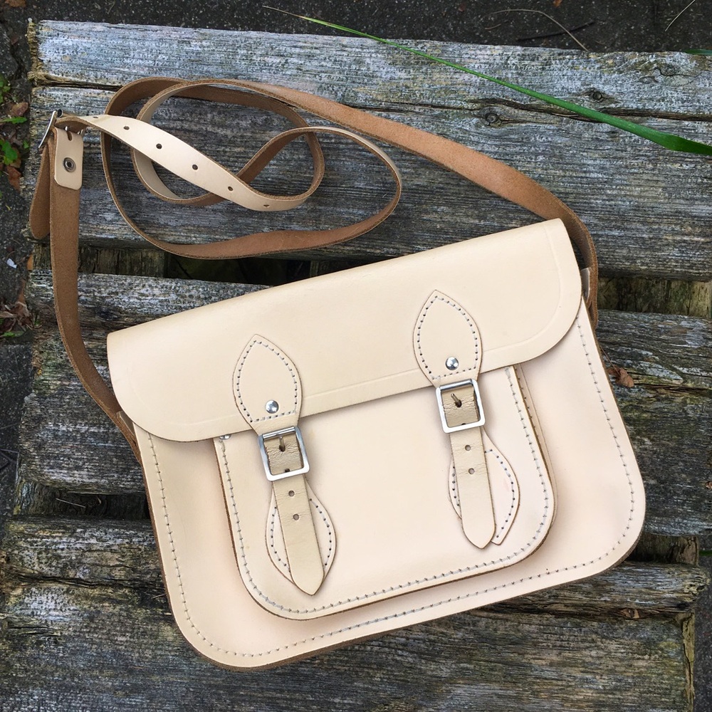 The Cambridge Satchel Company Cream Satchel Crossbody - Picture 1 of 6